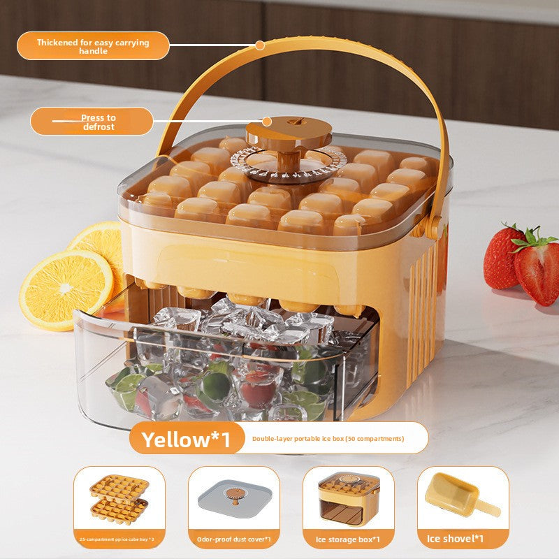 Plastic Ice Cube Tray with Shovel