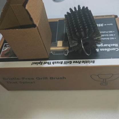 LED Barbecue Grill Cleaning Brush with Roller
