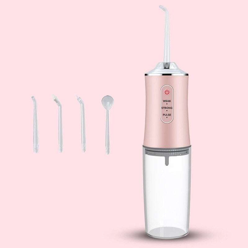 Portable Water Flosser with 4 Nozzles