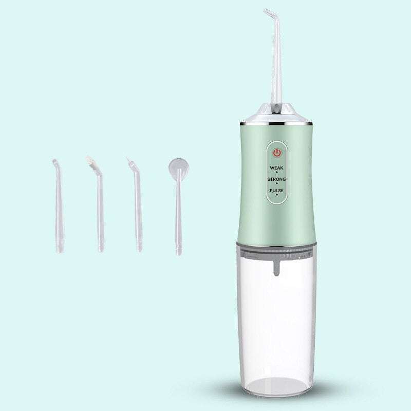 Portable Water Flosser with 4 Nozzles