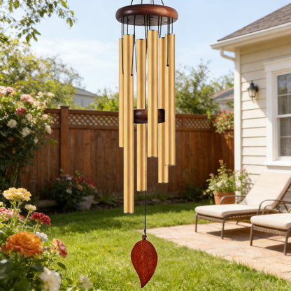 Six-Tube Retro Aluminum Wind Chime Home Decoration