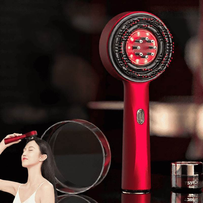 Electric Scalp Massager with Red Light Therapy