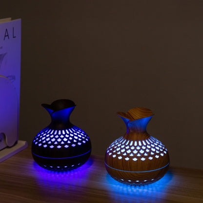 Trending Wood Grain Humidifier - 300ML - 2 options with LEDs