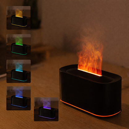 Ultrasonic Aromatherapy Humidifier with Flame Effect