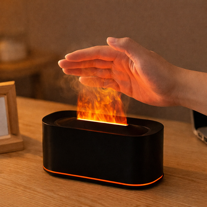 Ultrasonic Aromatherapy Humidifier with Flame Effect