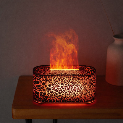 Ultrasonic Aromatherapy Humidifier with Flame Effect