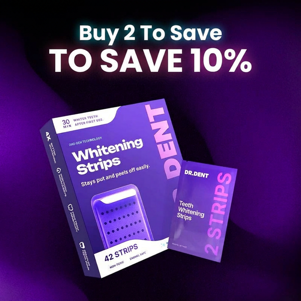 Purple Tooth Whitening Strips for Stain Removal