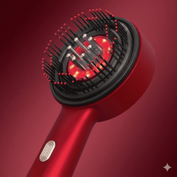 Electric Scalp Massager with Red Light Therapy