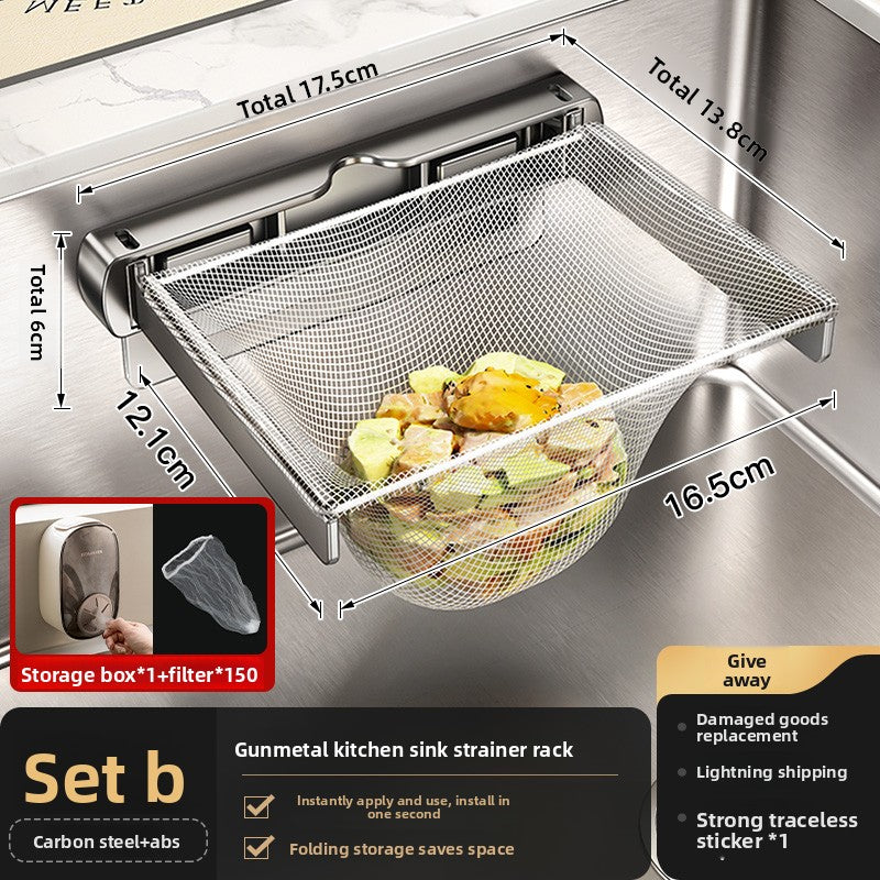 Foldable Kitchen Sink Filter Drain Basket
